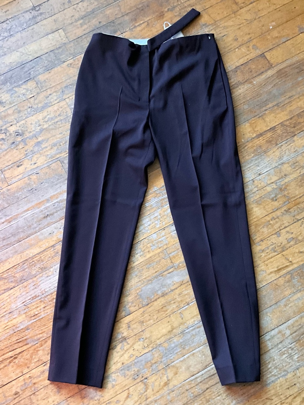 NWT - COS Brown Tailored Tapered Trousers - Sz 12